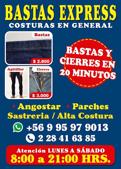 BASTAS EXPRESS COSTURAS Y ARREGLOS